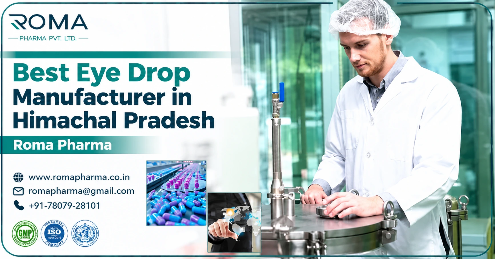 Best Eye Drop Manufacturer in Himachal Pradesh | Roma Pharma